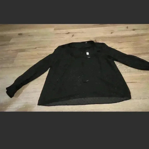 T. Tahari women's black shear arm top size large - Picture 1 of 6